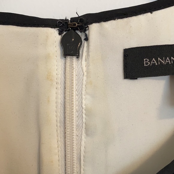 Banana Republic Black Lace & Cream Shift Dress - Picture 5 of 6